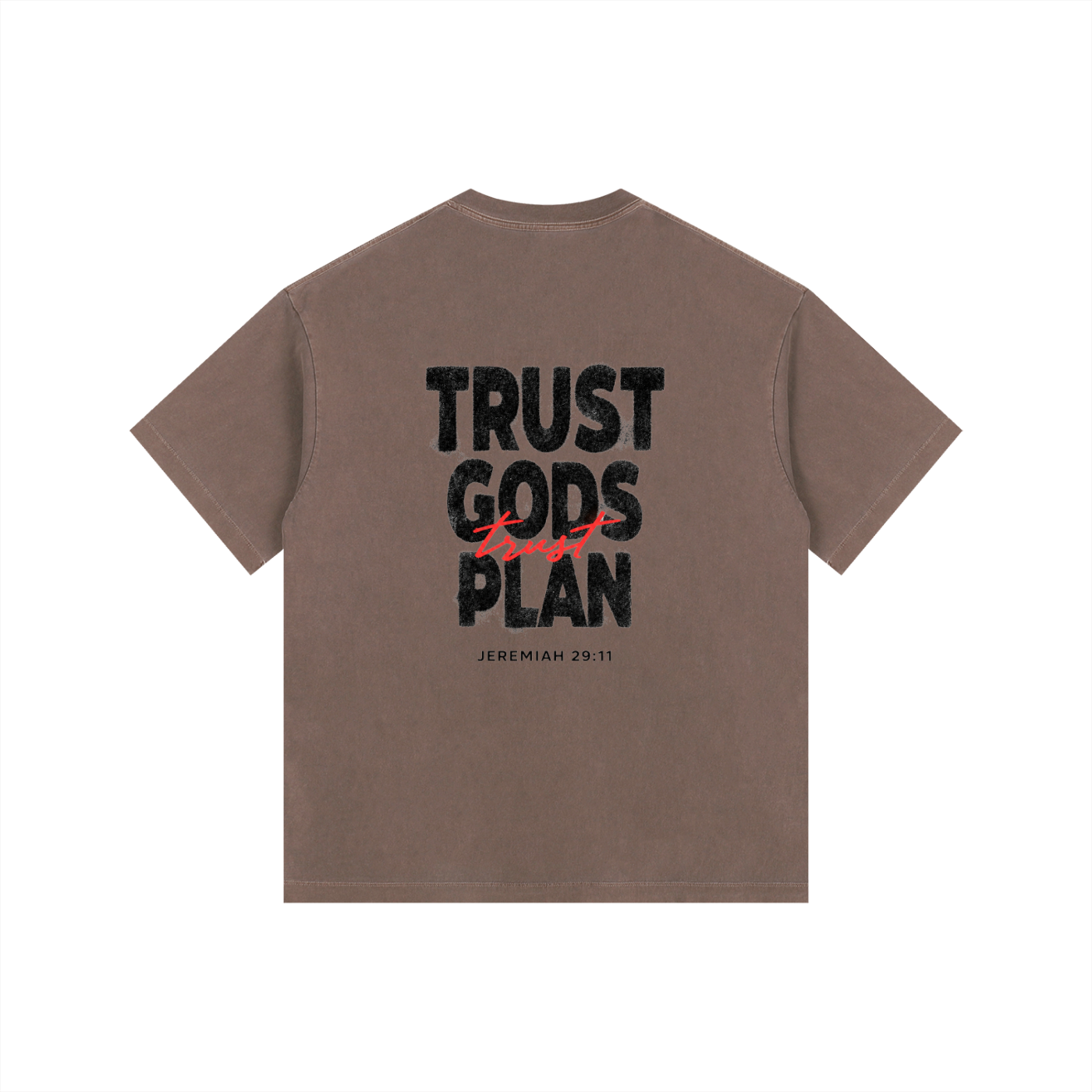 Trust Gods Plan - Vintage Washed Oversized T-Shirt