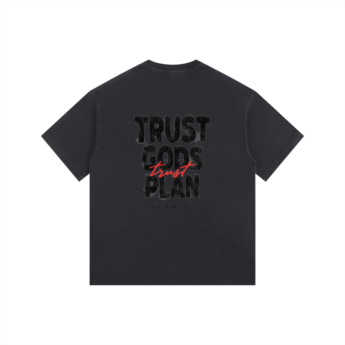 Trust Gods Plan - Vintage Washed Oversized T-Shirt