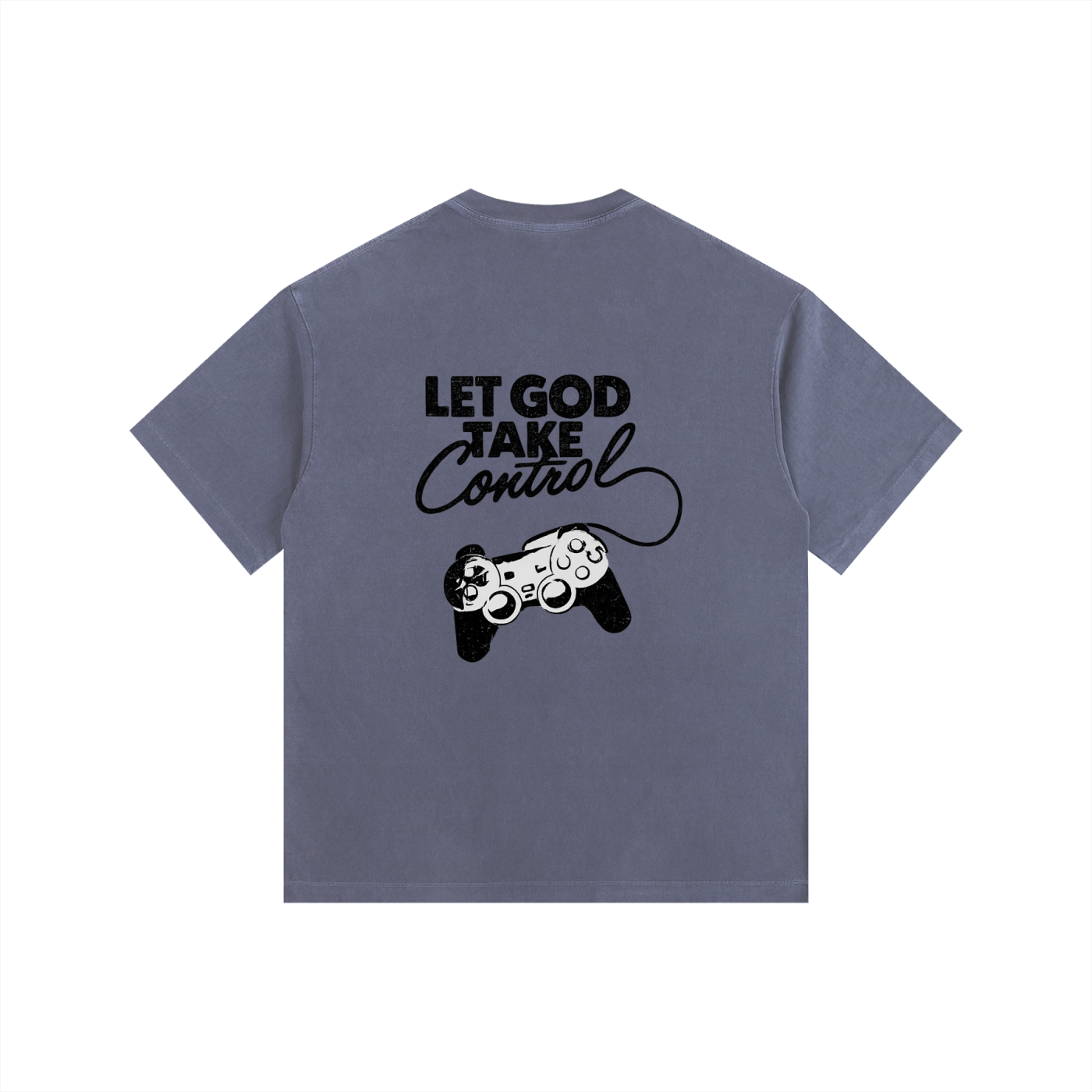 Let God Take Control - Vintage Washed Oversized T-Shirt