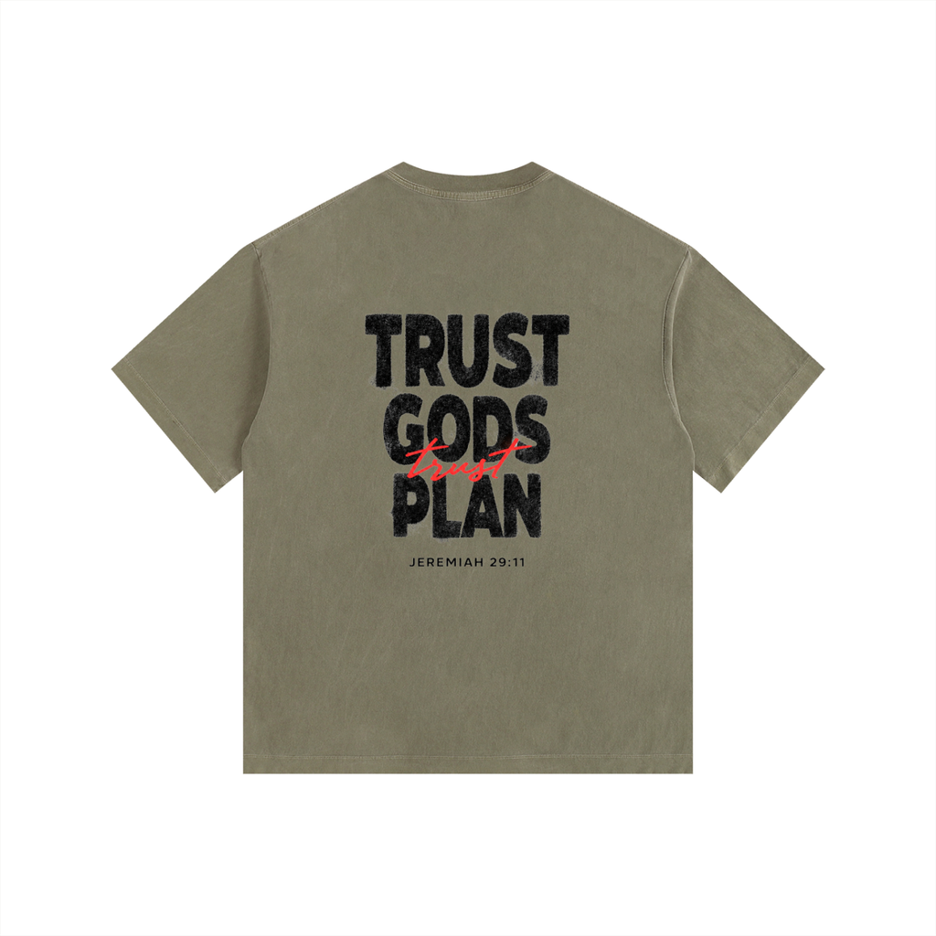 Trust Gods Plan - Vintage Washed Oversized T-Shirt