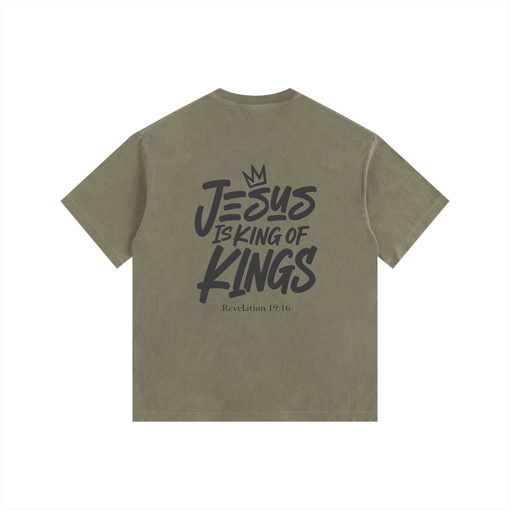 King of Kings - Vintage Washed Oversized T-Shirt
