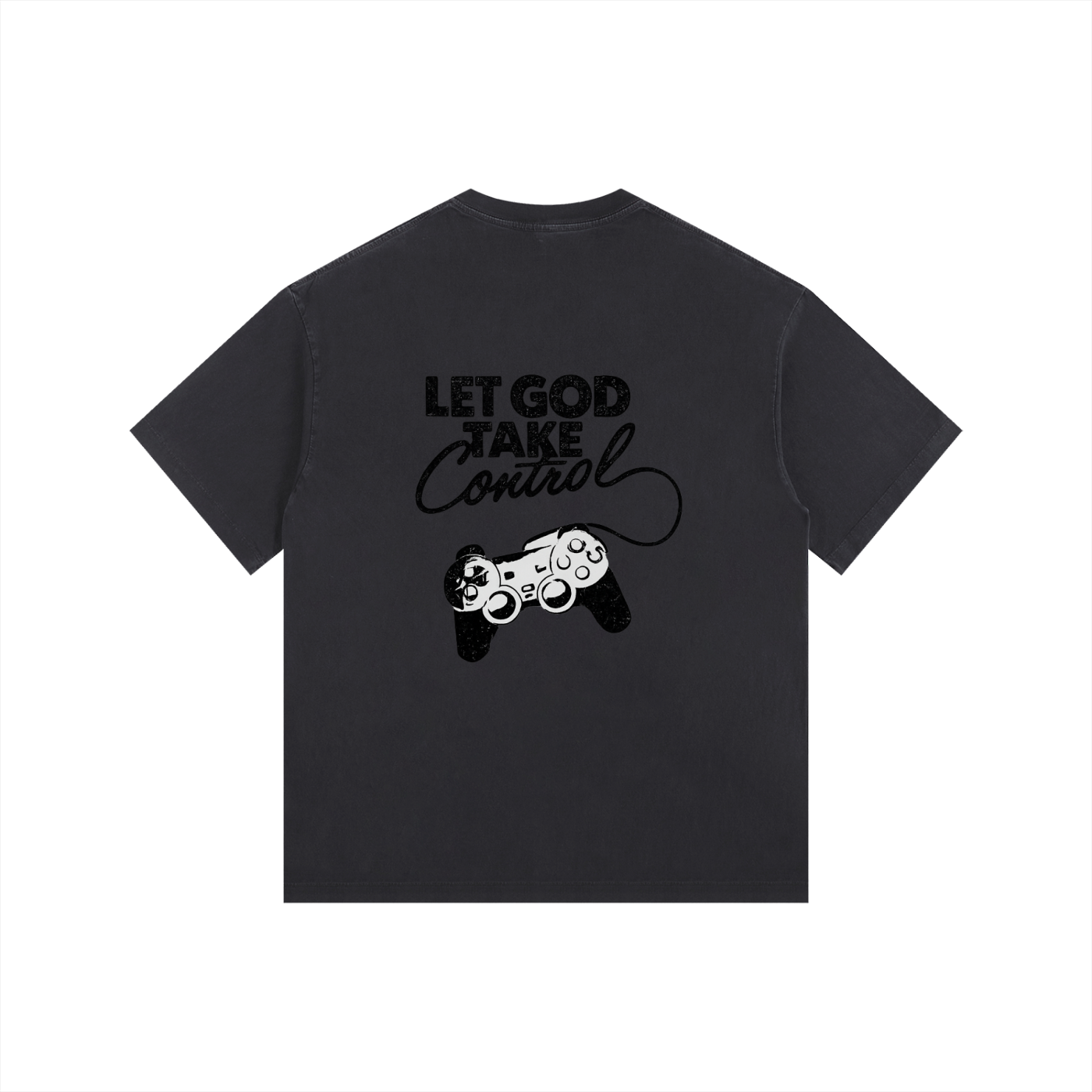 Let God Take Control - Vintage Washed Oversized T-Shirt