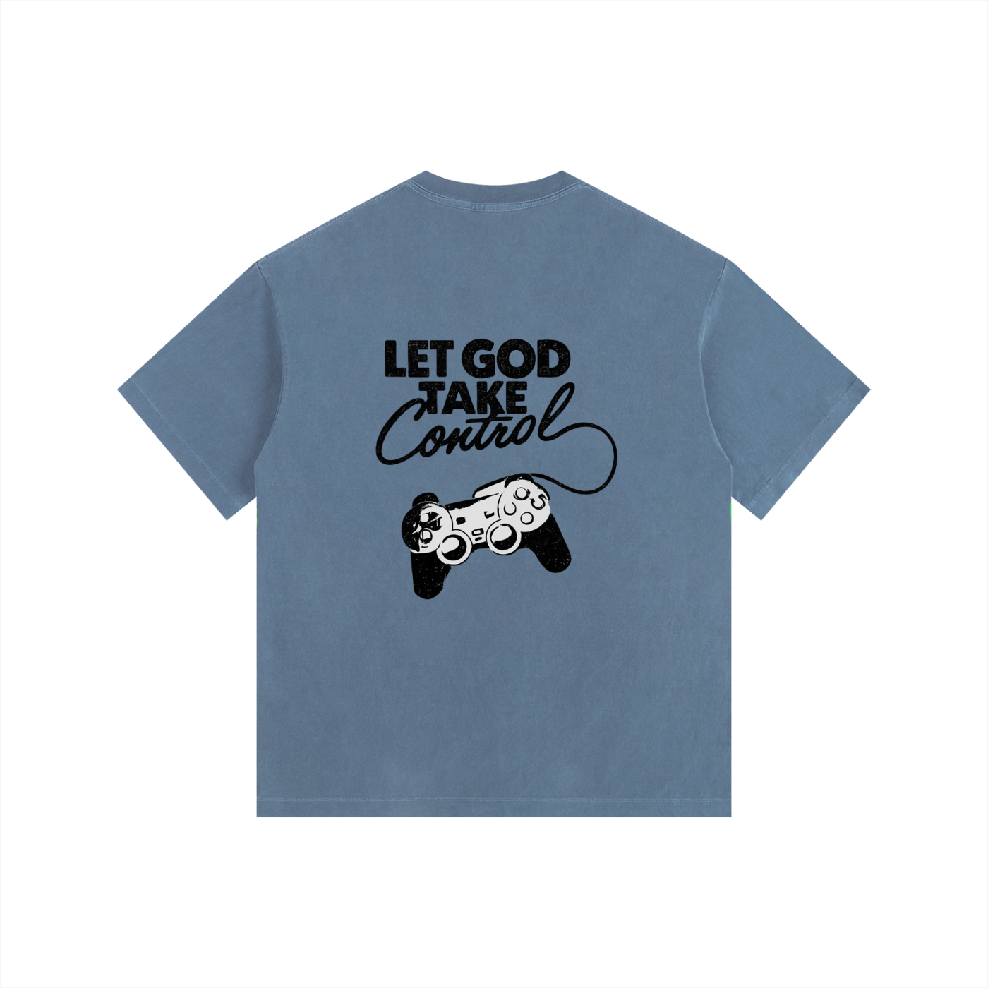 Let God Take Control - Vintage Washed Oversized T-Shirt