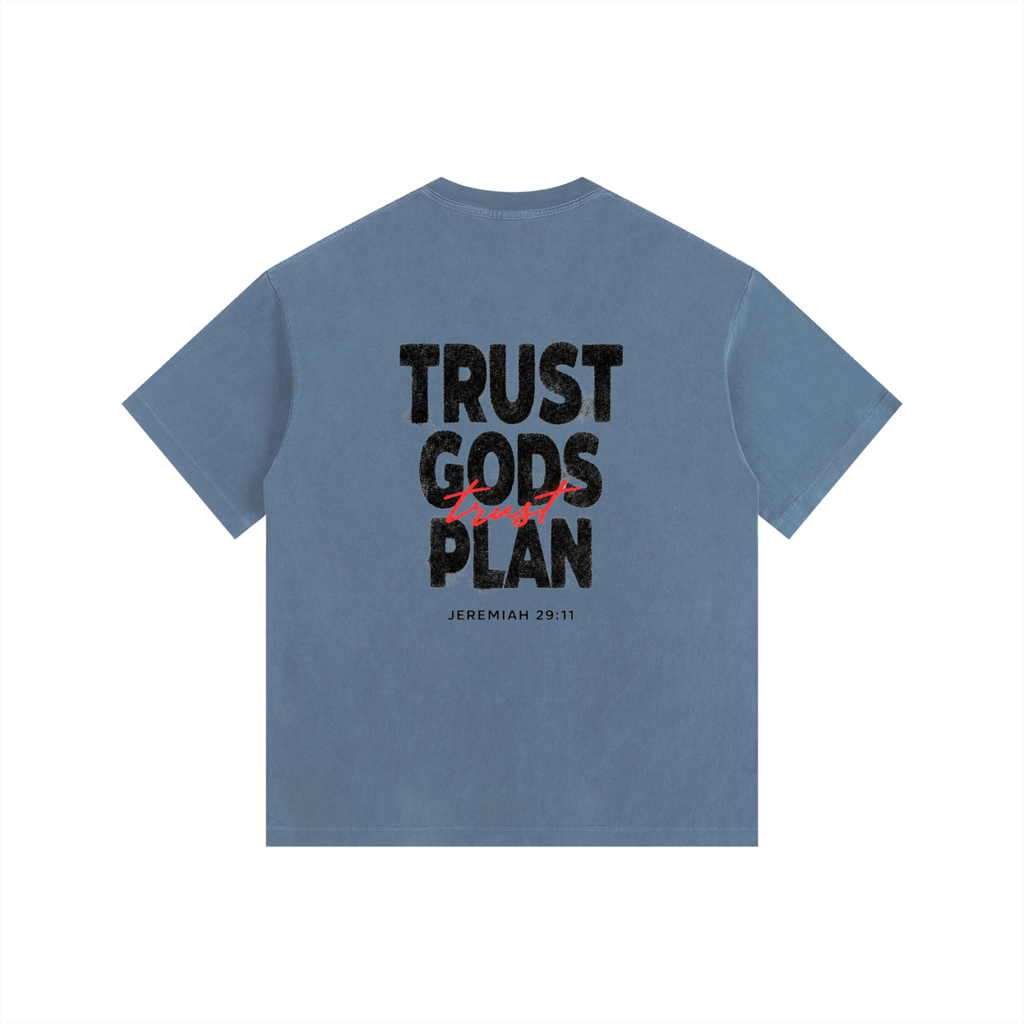 Trust Gods Plan - Vintage Washed Oversized T-Shirt