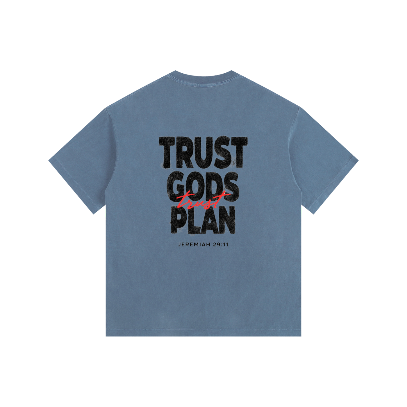 Trust Gods Plan - Vintage Washed Oversized T-Shirt