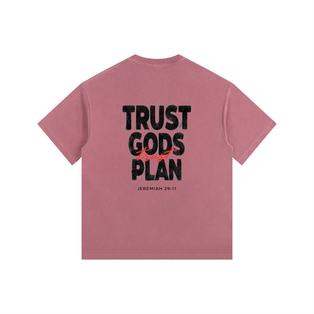 Trust Gods Plan - Vintage Washed Oversized T-Shirt