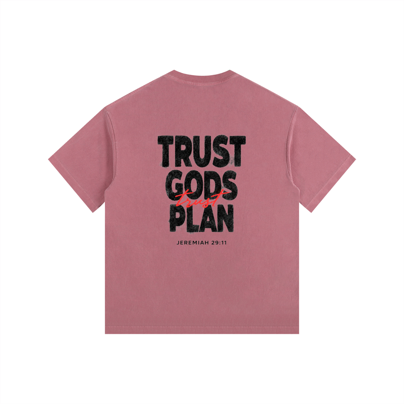 Trust Gods Plan - Vintage Washed Oversized T-Shirt