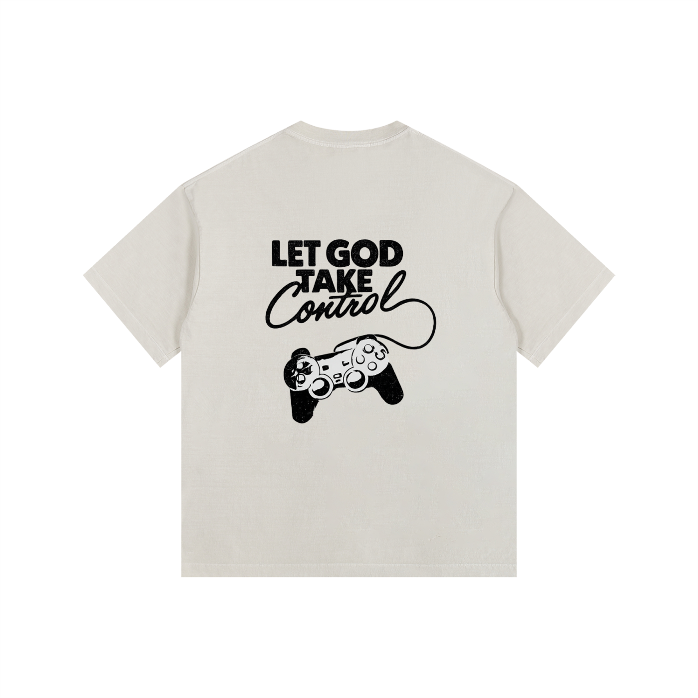 Let God Take Control - Vintage Washed Oversized T-Shirt
