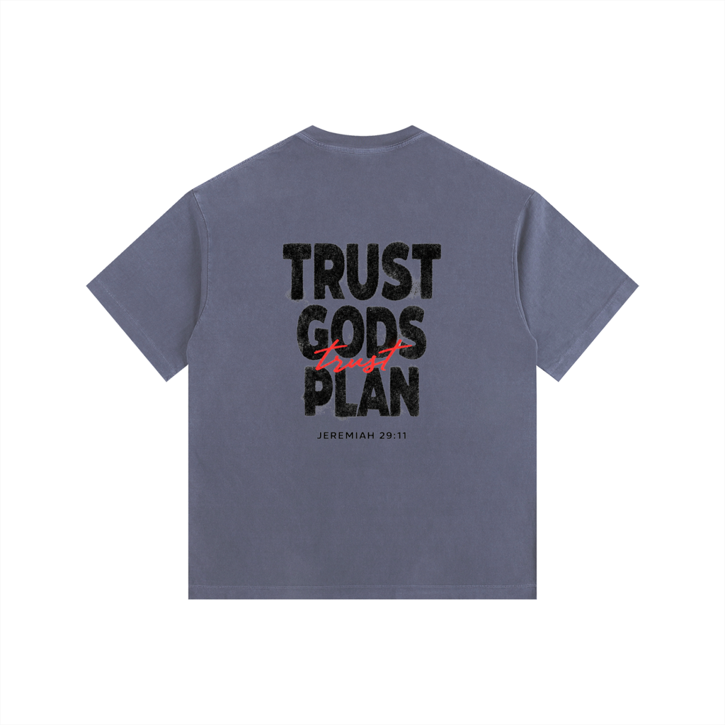 Trust Gods Plan - Vintage Washed Oversized T-Shirt
