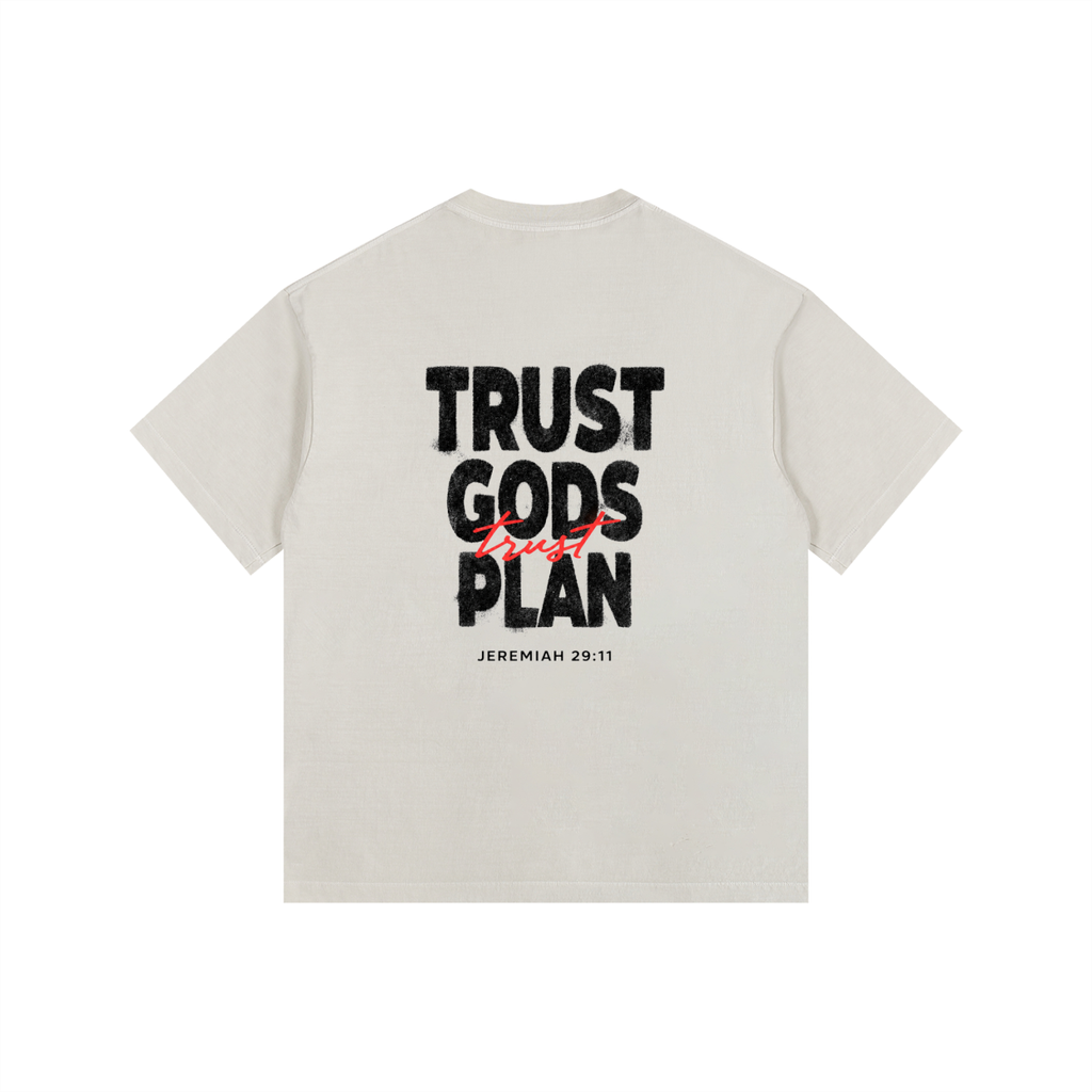 Trust Gods Plan - Vintage Washed Oversized T-Shirt
