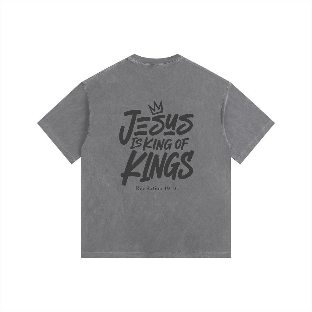 King of Kings - Vintage Washed Oversized T-Shirt